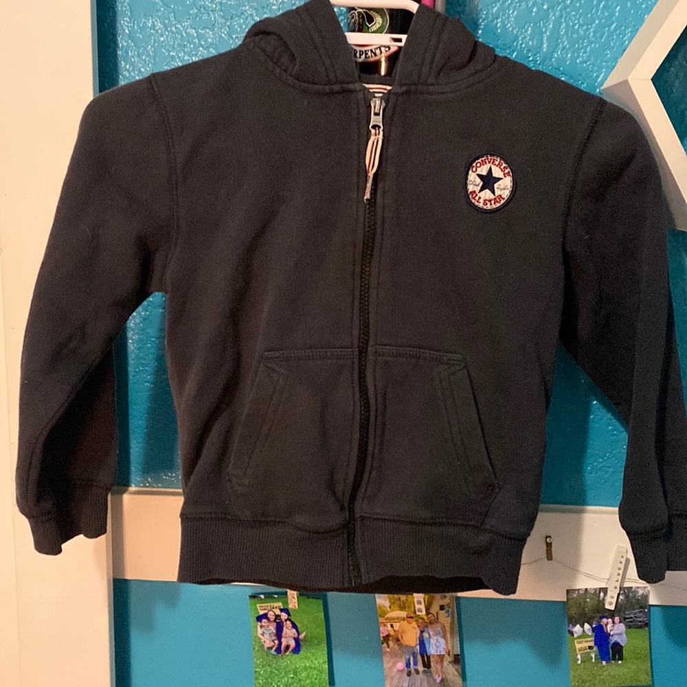 Zip up sweater with a hood